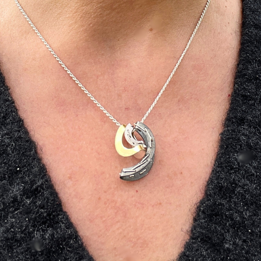 Layered Crescent Necklace