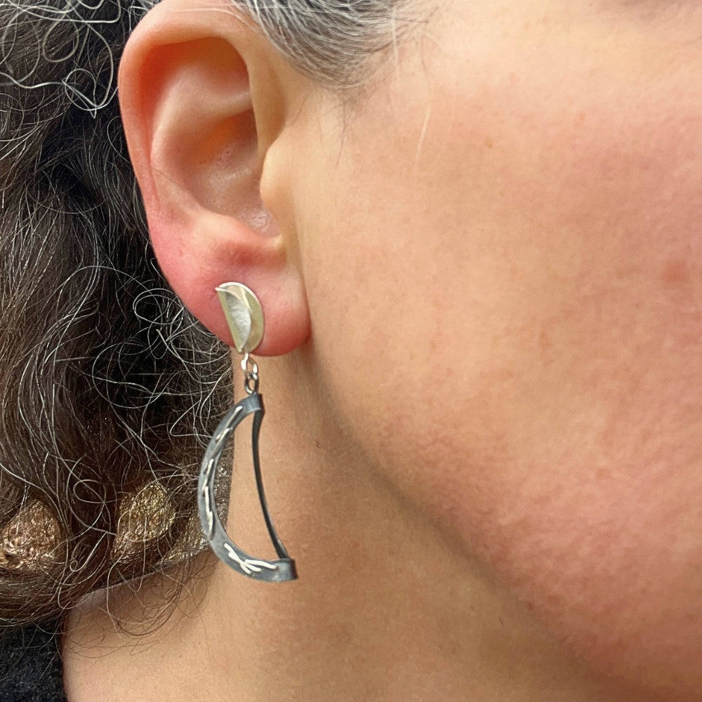 Crescent Drop Earrings