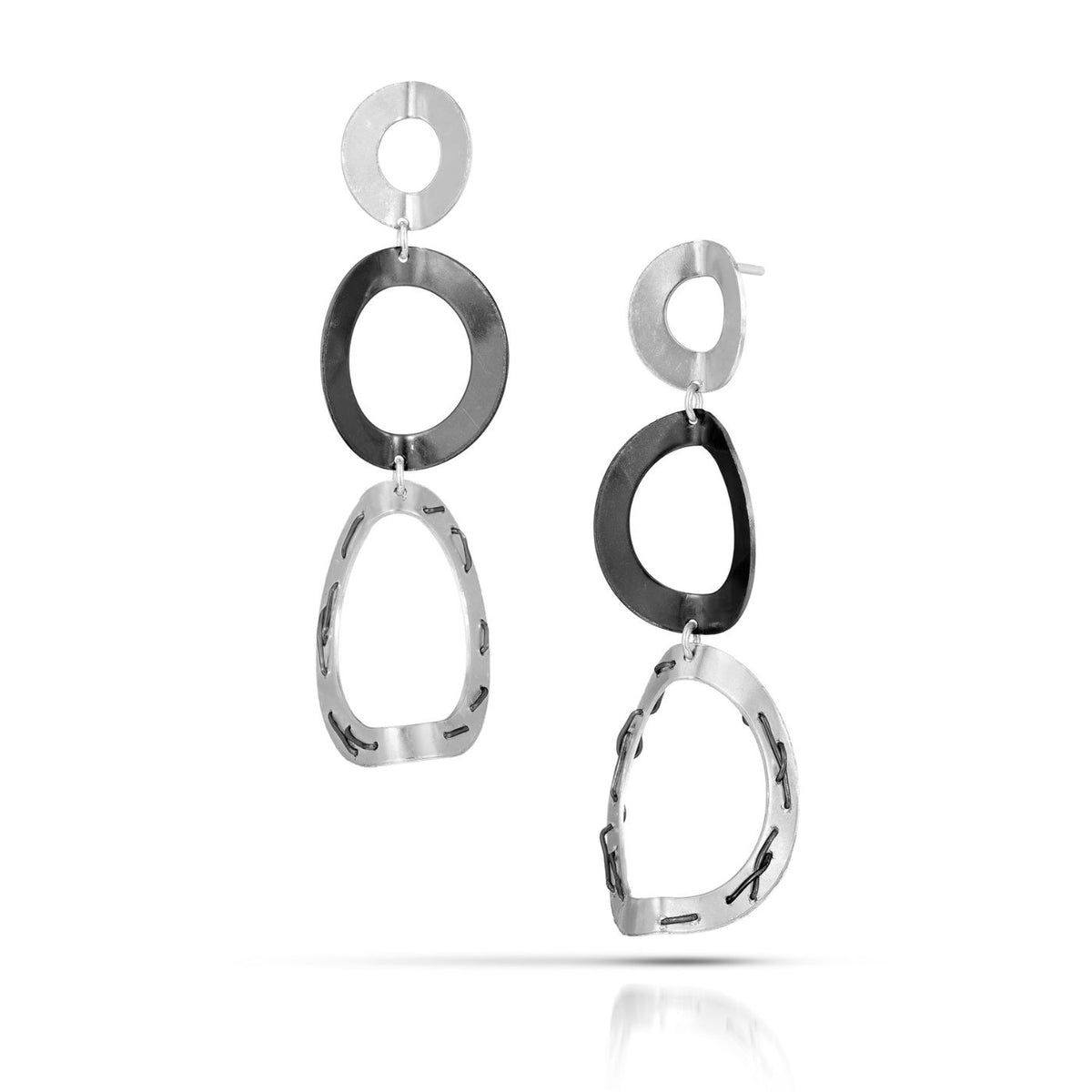 Dangling  Arc Earrings