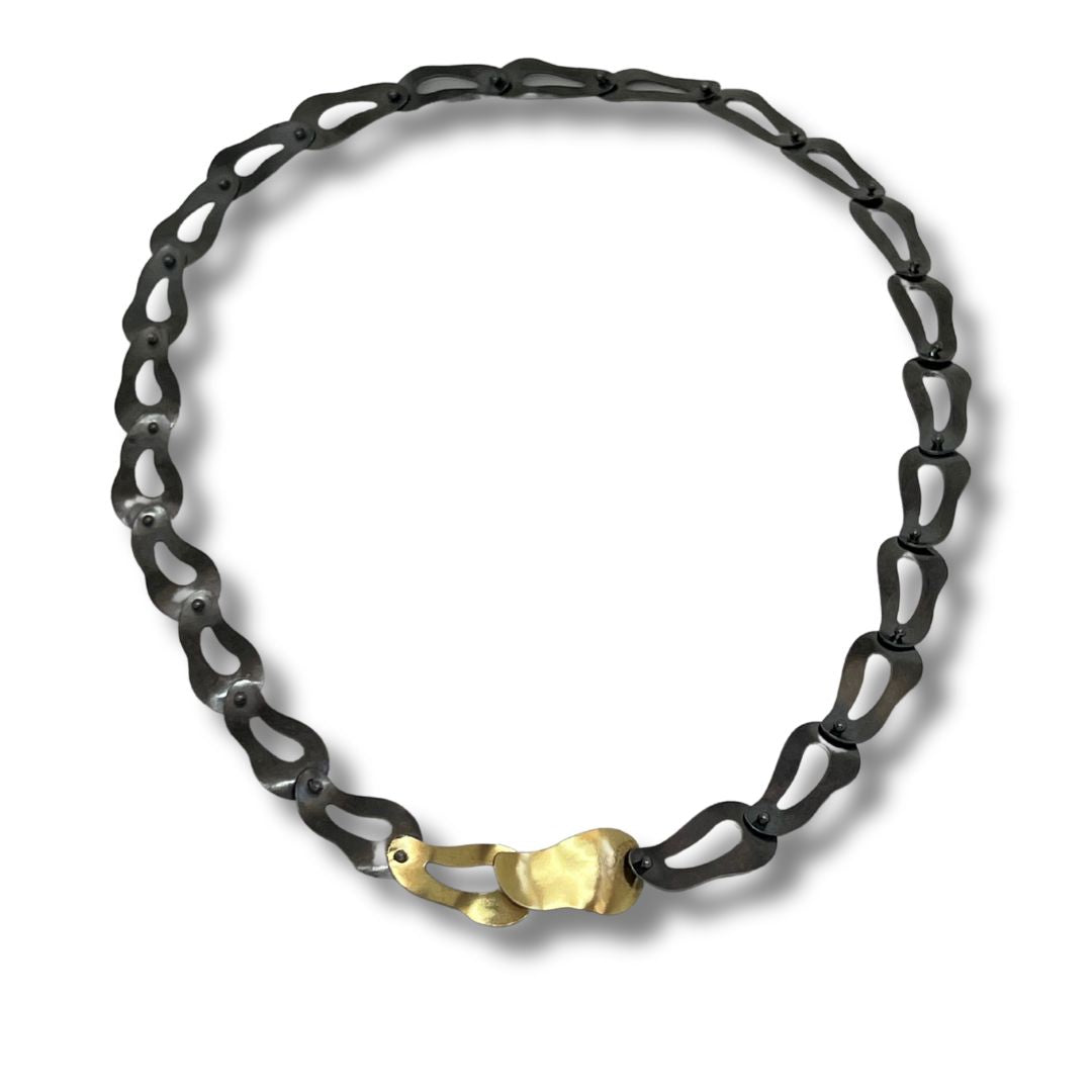 Golden Tip Cascade Necklace