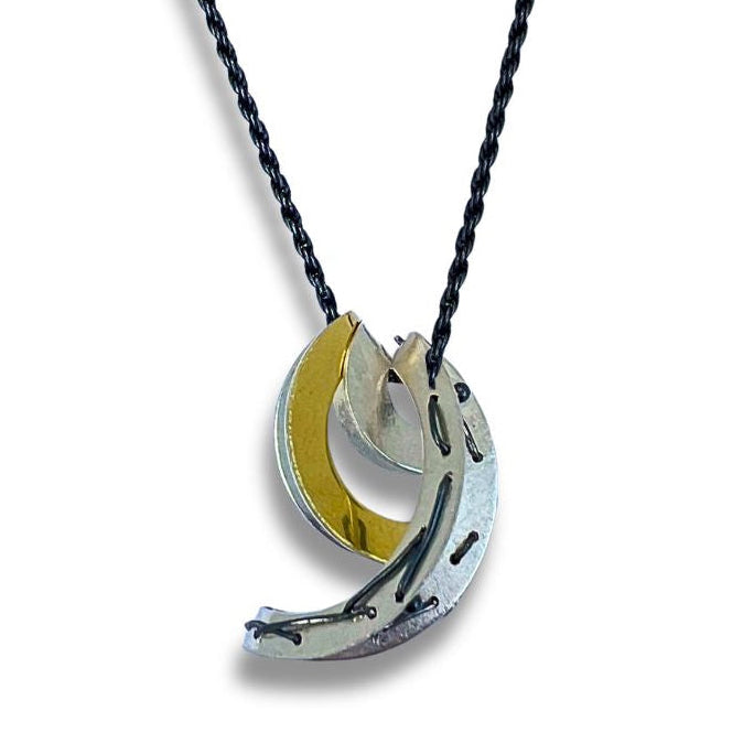 Necklace with a unique pendant on a white background