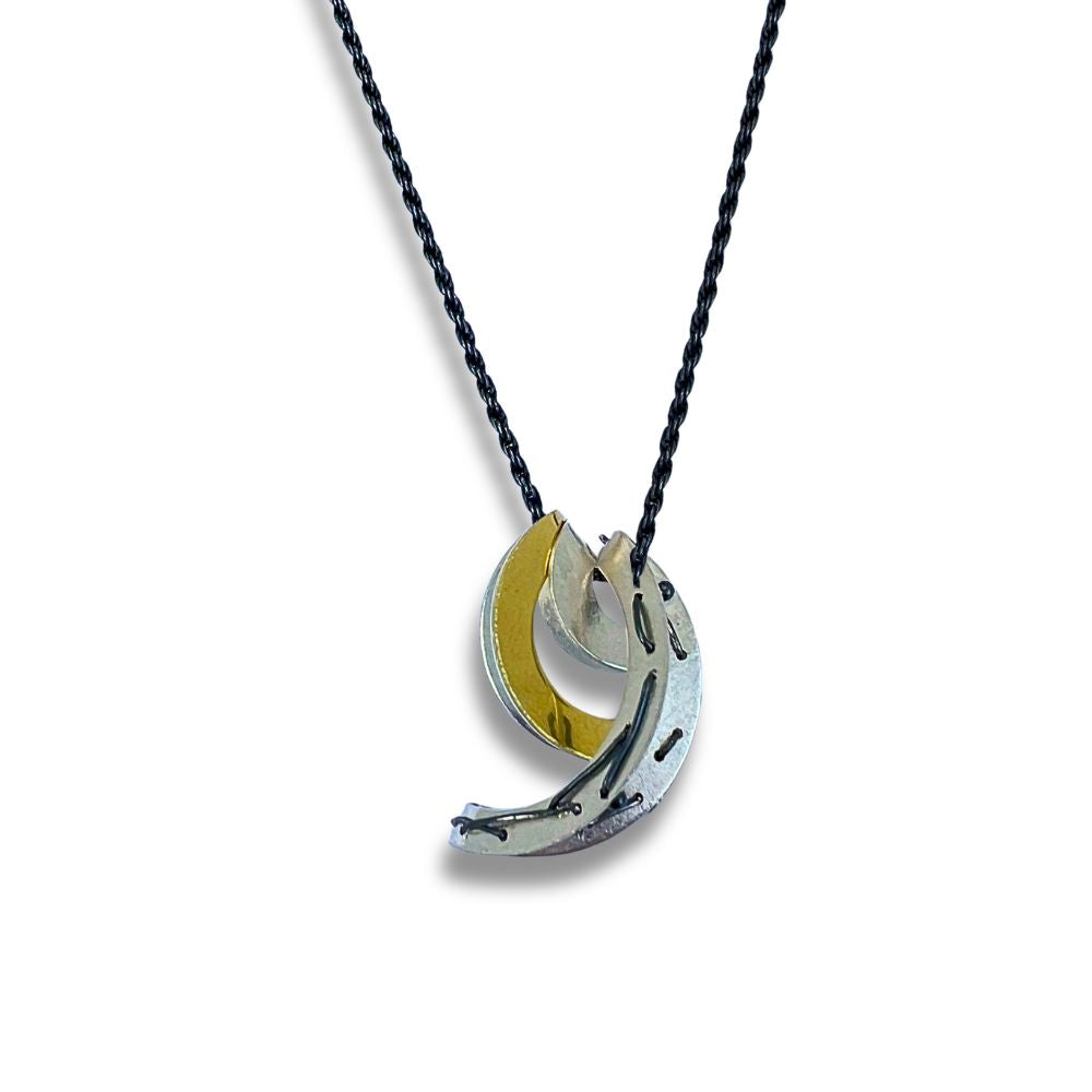 Necklace with a unique pendant on a white background