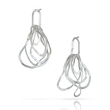 Ripple Silver Hoop Earrings