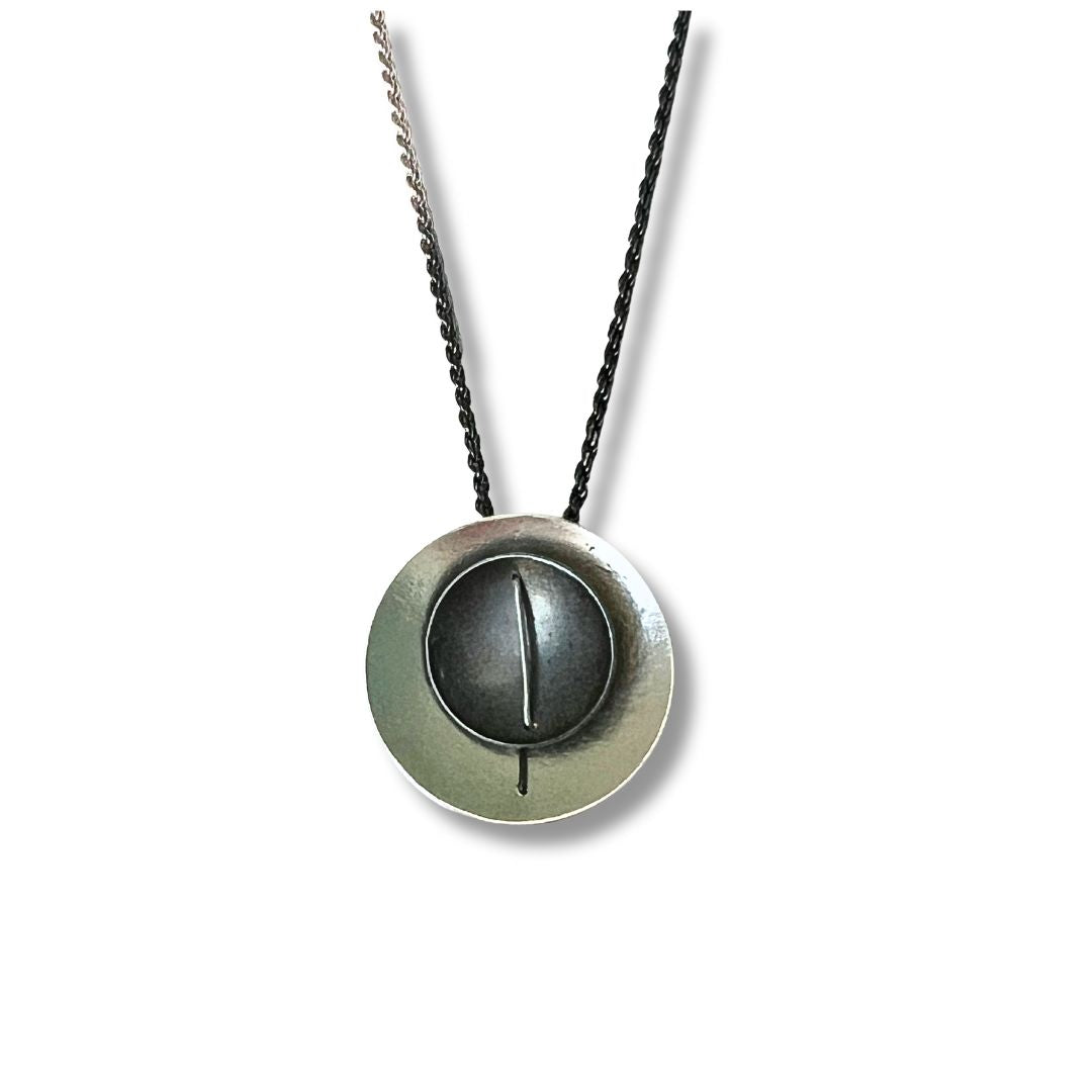 Double Circle Pendant Necklace