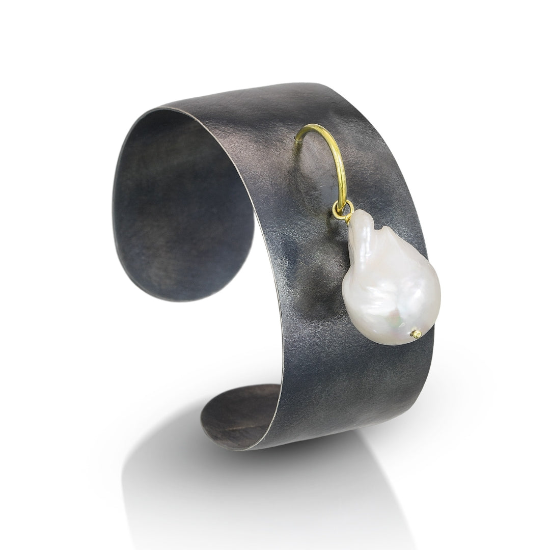 Pearl Oxidized Bracelet