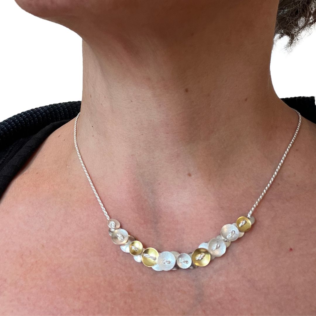 Suzanne Schwartz Lichen Lace Short Necklace