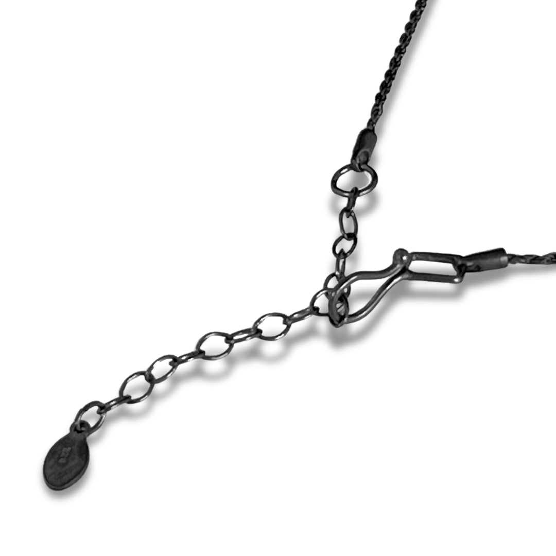 Stitched Arc Pendant Necklace