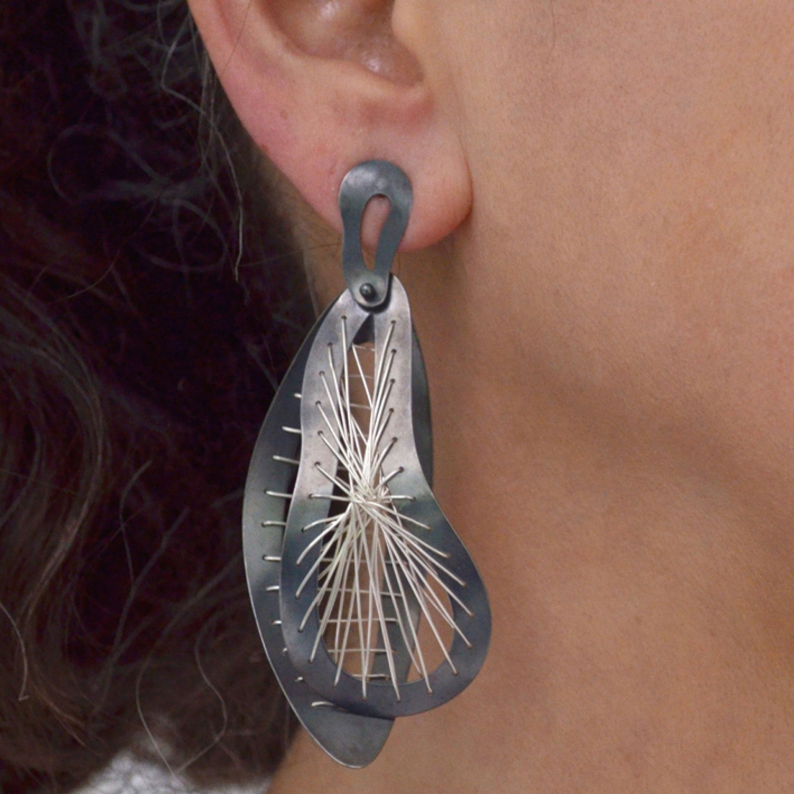 Suzanne Schwartz Jewelry Signature Stitched Earrings