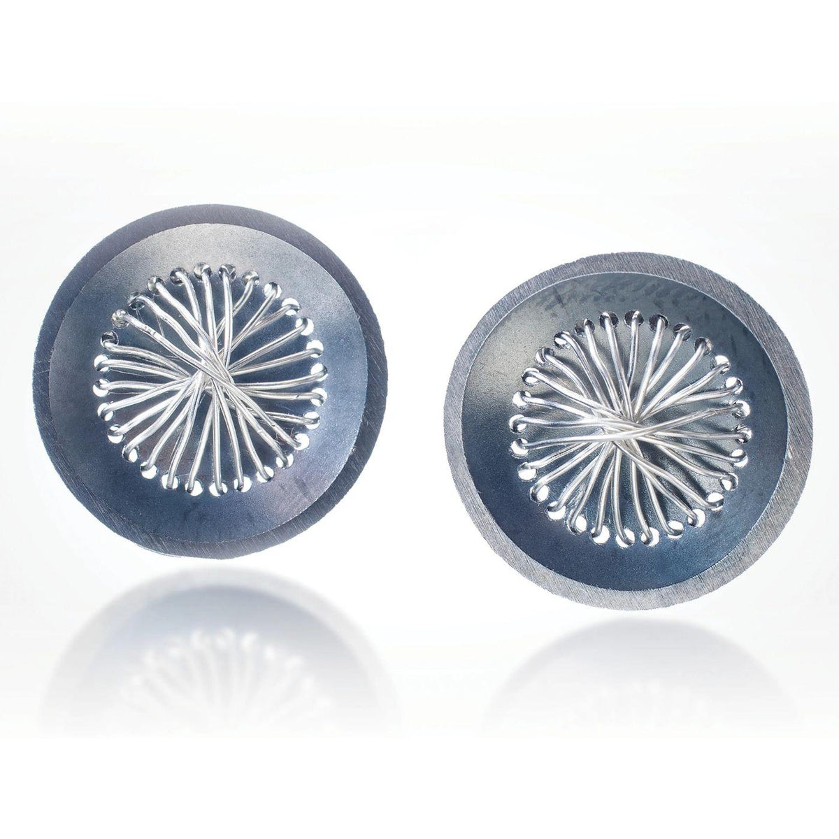 Circle Sewn Earrings