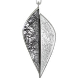 Fine Line Leaf Necklace and Brooch