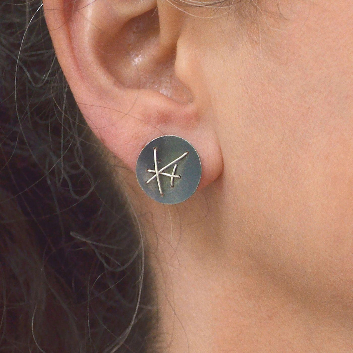 Free Form Post Earrings