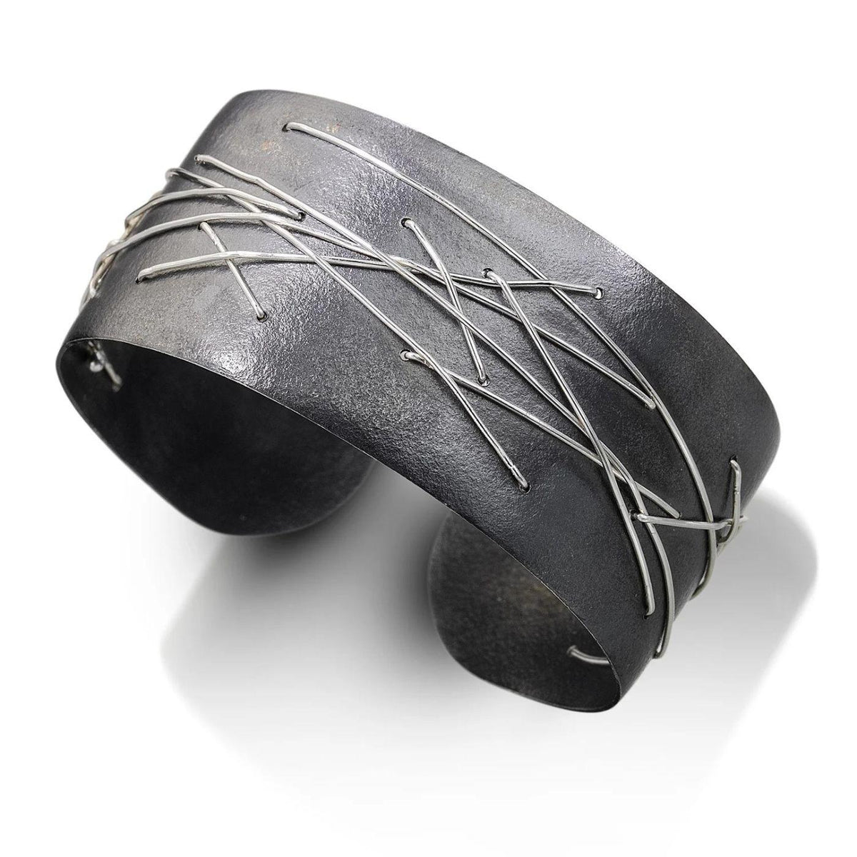 Freeform Cuff Bracelet Oxidized