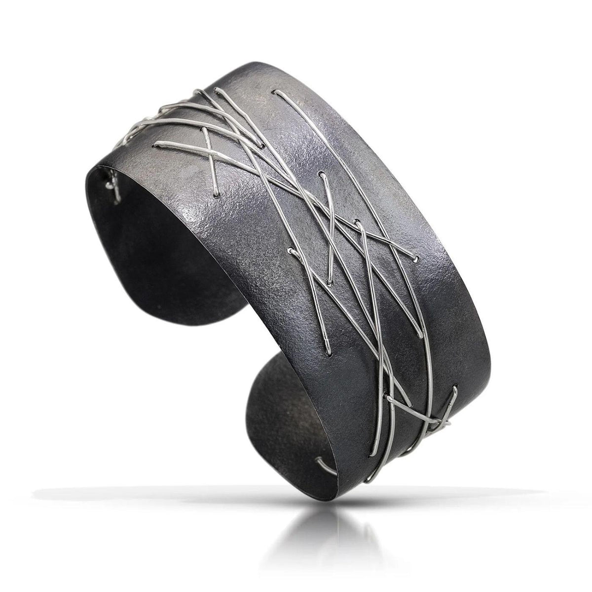 Freeform Cuff Bracelet Oxidized
