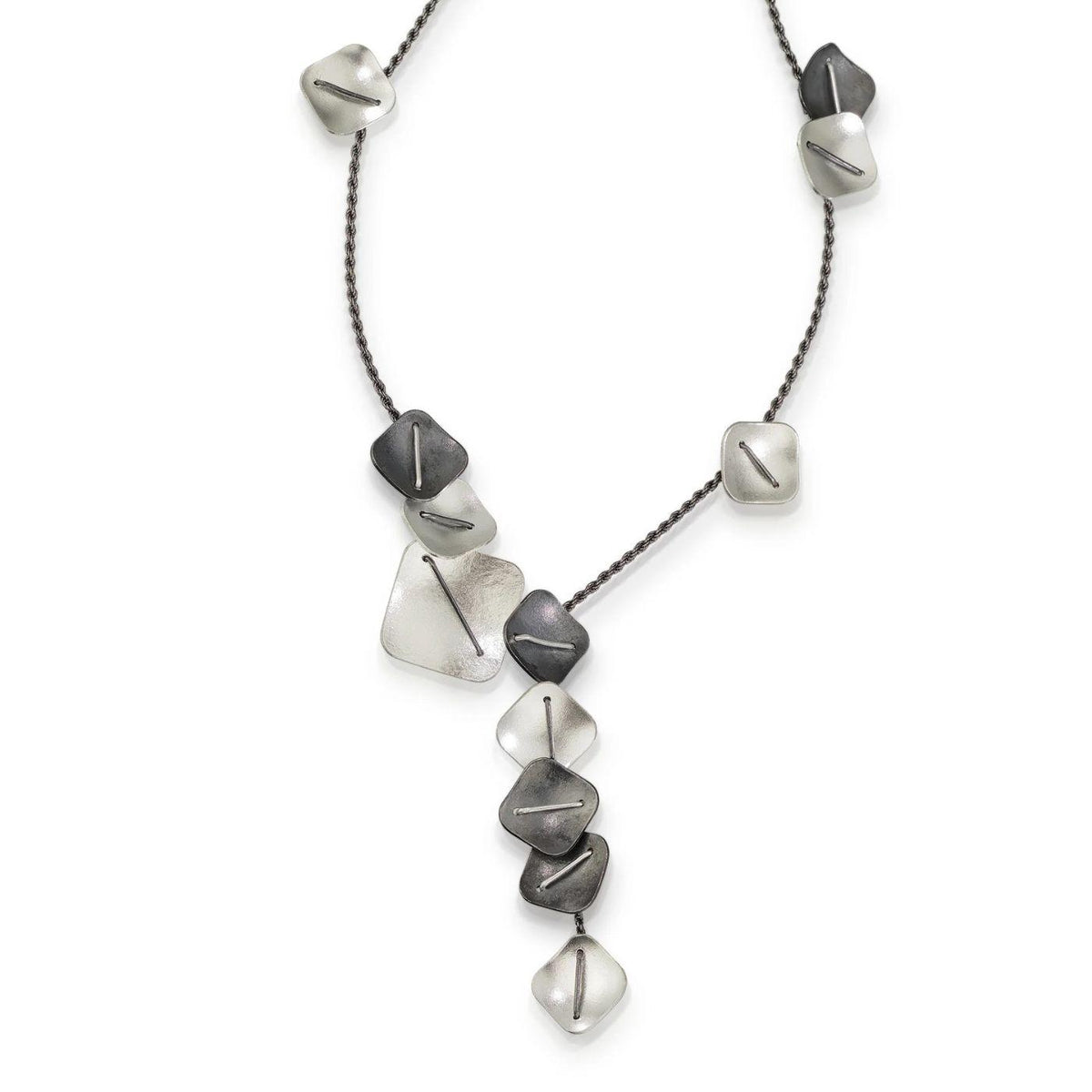 Layered Small Square Necklace