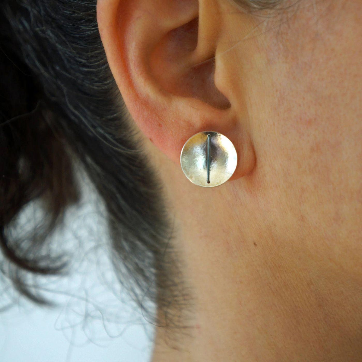 Minimalist Circle Stud Earrings