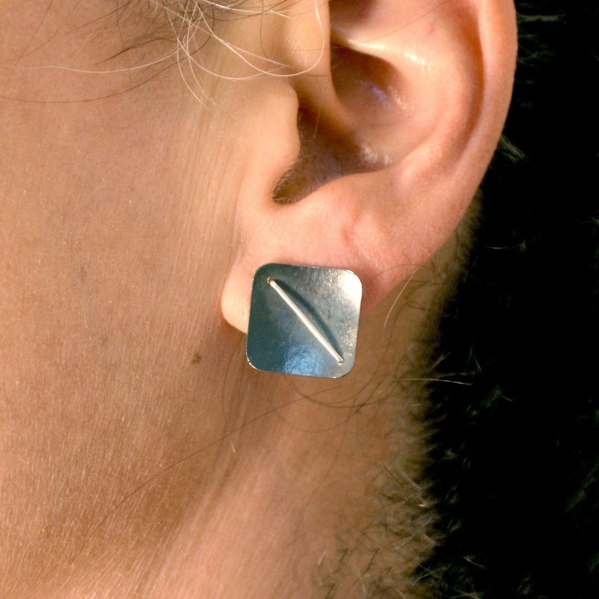 Square Earring Studs
