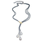 Three Drop Pearl Necklace