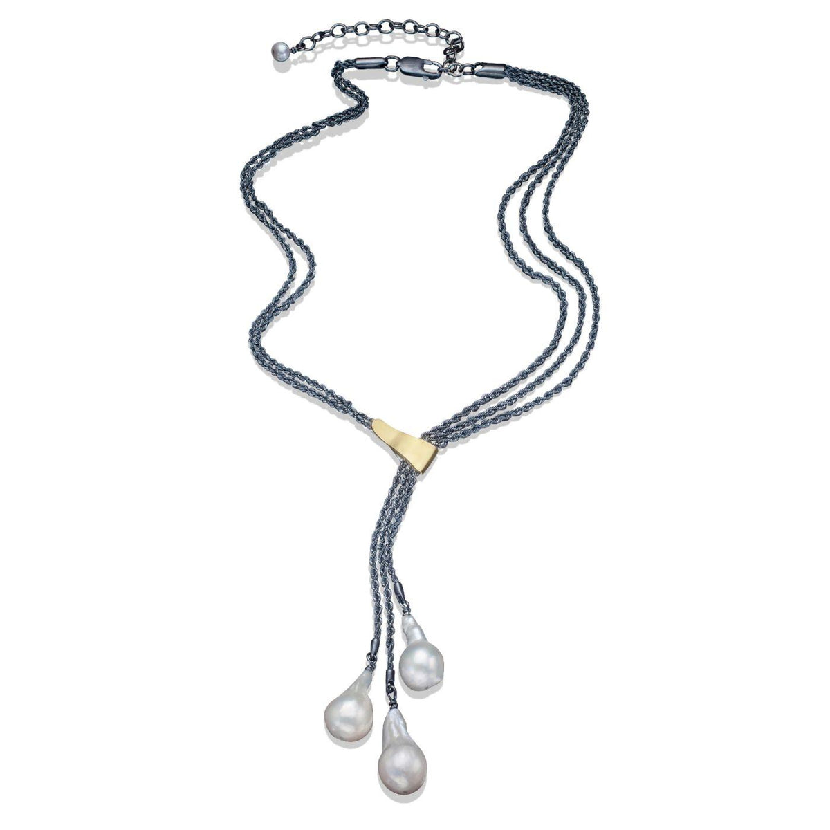 Three Drop Pearl Necklace