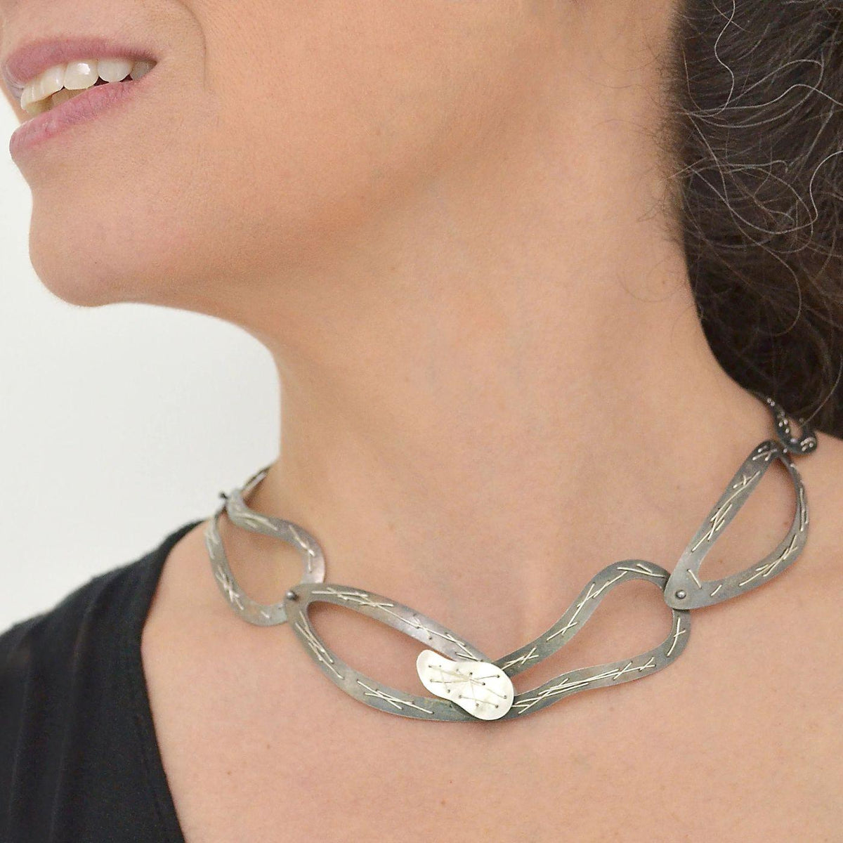 Versatile Stitched Statement Necklace