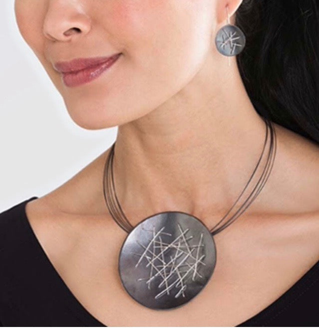 Suzanne Schwartz Freeform Pendant Necklace