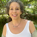 Suzanne Schwartz Wearing Lichen Lace Short Necklace
