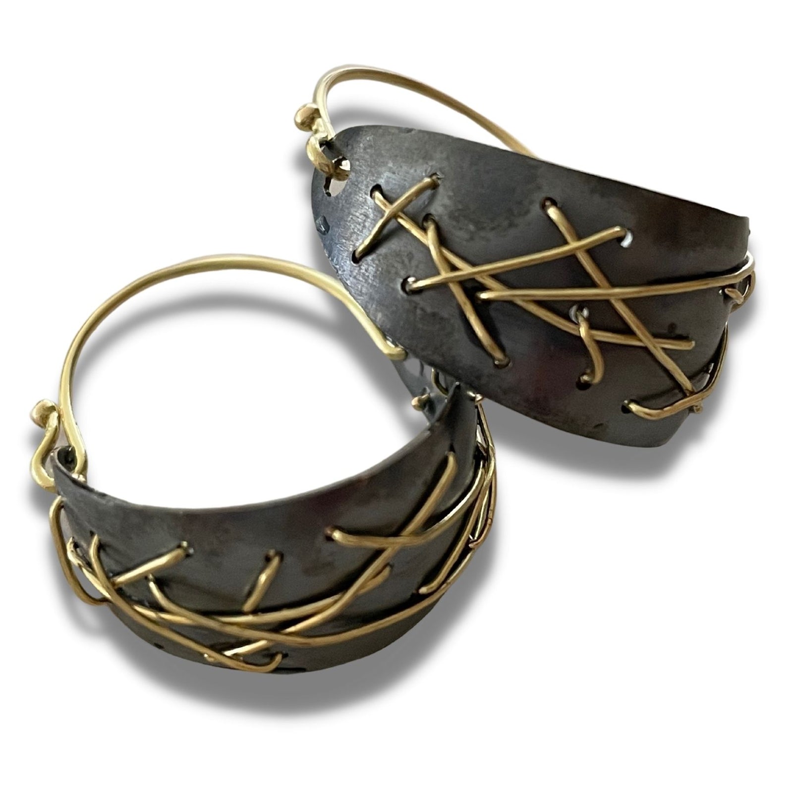 Suzanne Schwartz Freeform Hoop Earrings