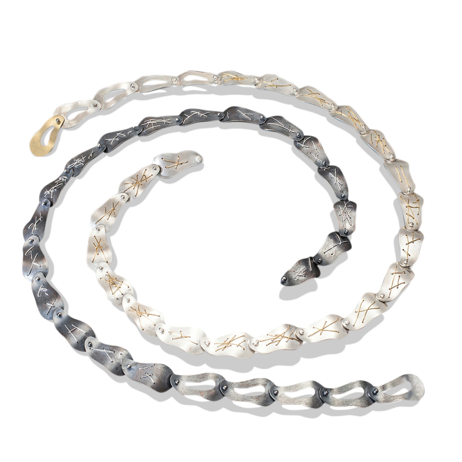 Suzanne Schwartz Stitched Cascade Single Strand Necklaces