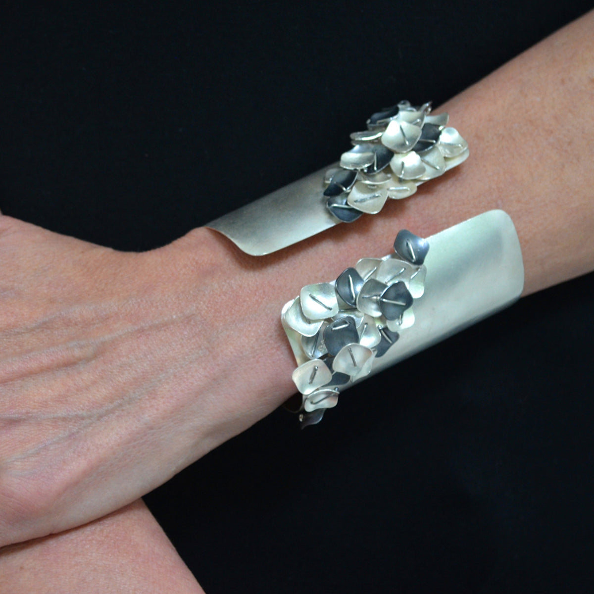 Suzanne Schwartz wearing Layered Statement Cuff