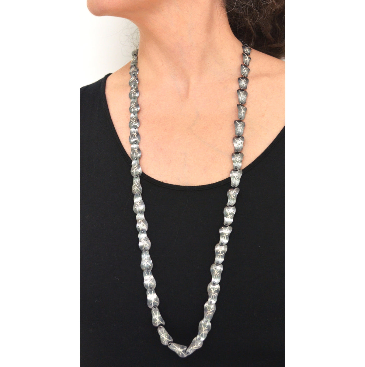 Suzanne Schwartz Cascade Double Strand Necklace